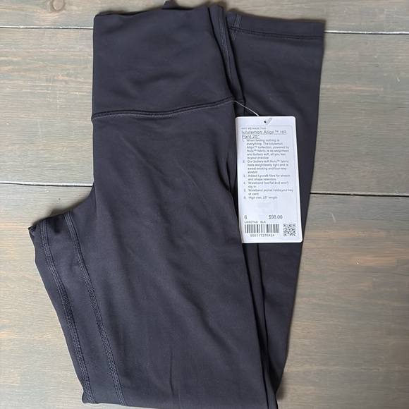 lululemon Align™ High-Rise Pant 25" - Black - Picture 3 of 7